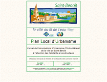 Tablet Screenshot of plan-local-d-urbanisme.ville-saint-benoit.fr